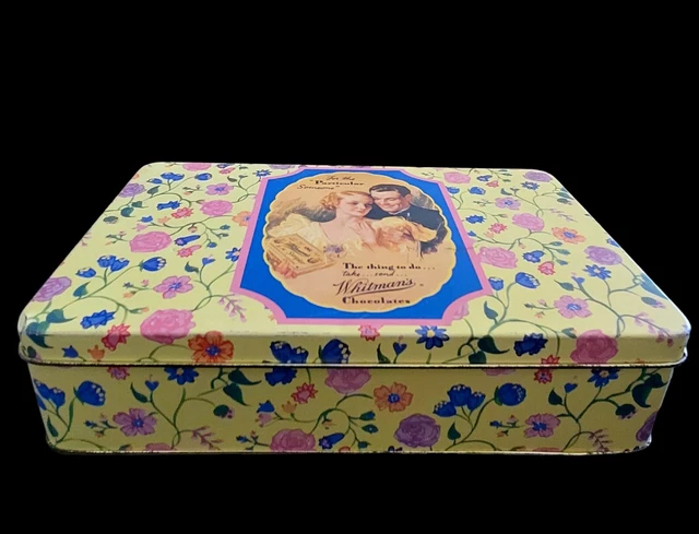 Vintage 1992 Whitman's Chocolate Hinged Tin Box 150th Anniversary Limite Edition
