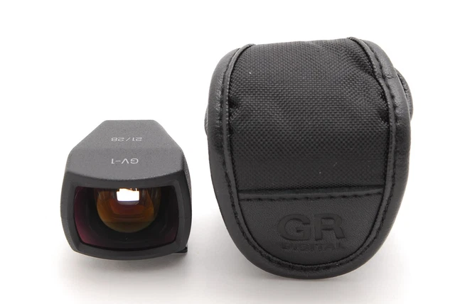 [Mint w/Case] Ricoh GV-1 External Viewfinder 28mm Wide Angle Black JAPAN #0782