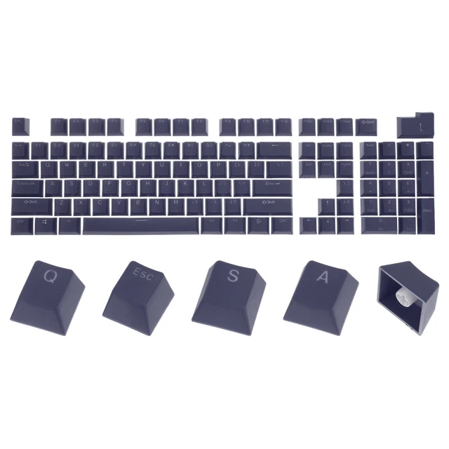 104 KEY PBT Keycap Set OEM Profile for Mechanical Keyboard, Steel Blue
