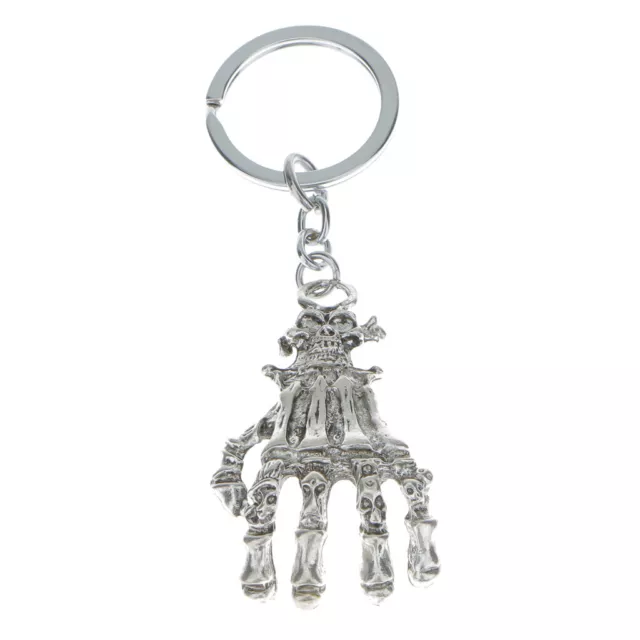 Vintage Punk Skull Hand Pendent Keychain Keyring Car Key / Bag Holder Charms