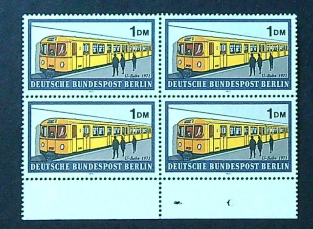 Berlin 1971 MiNr. 384 postfrisch 4er Block / Viererblock mit Rand