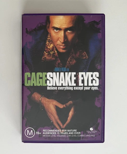 SNAKE EYES [VHS] Touchstone Big Box Ex-Rental Video Tape Nicolas Cage ...