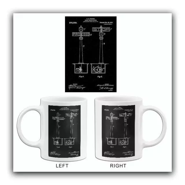 1910 - Street Traffic Signal System - E. E. Sirrine - Patent Art Mug