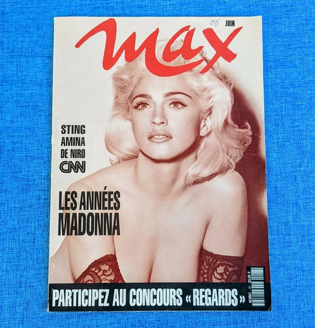 MADONNA　表紙特集雑誌　Max!　 (1991年 )　フランス雑誌 MADONNA 表紙特集雑誌 Max! (1991年 ) フランス雑誌 MADONNA
