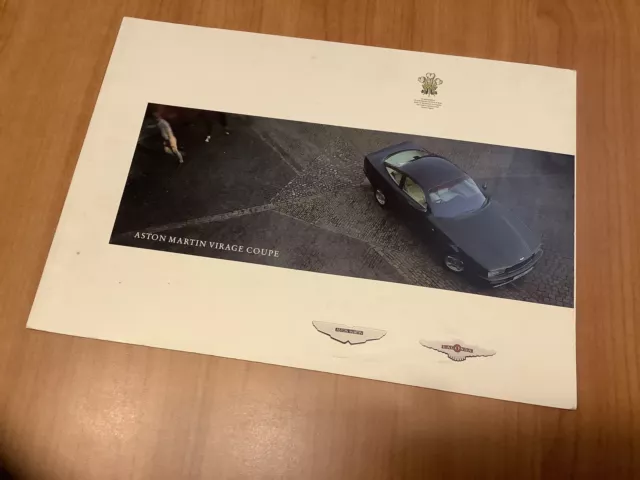 Aston Martin V8 Virage Coupe 1990 Original UK Prestige Large Format Brochure