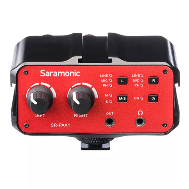 Saramonic SR-PAX1 Two-Channel Audio Mixer | Preamp | Microphone Adapter