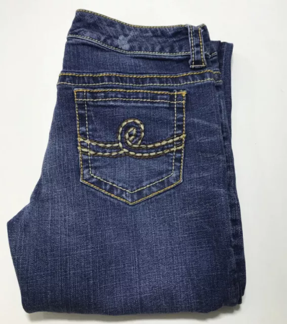 SEVEN 7 JEANS Women's Thick Stitch Ripped Distressed Boot Cut Denim SIZE 28-