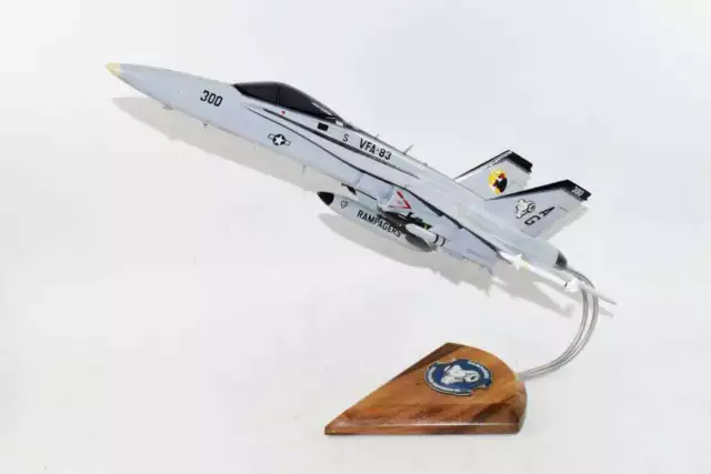 VFA-83 Rampagers USS Eisenhower 2012 F/A-18C Model, Navy, 1/37th (18") Scale