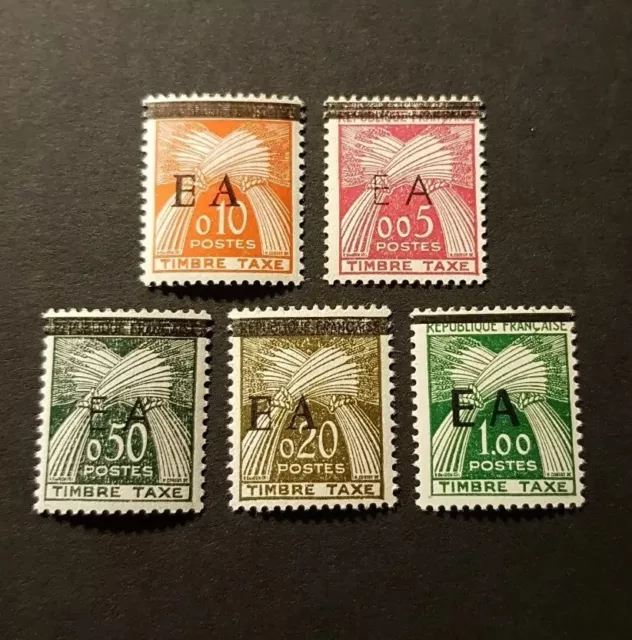 New Luxury Mnh 1962 Fashion Africa Algeria Tax Type Stamp N°54/58