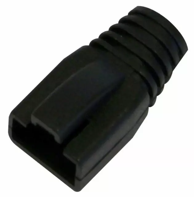 8MM RJ45 Stivale Per Grande Cavi Nero - Accessori - Connettori - CN19850