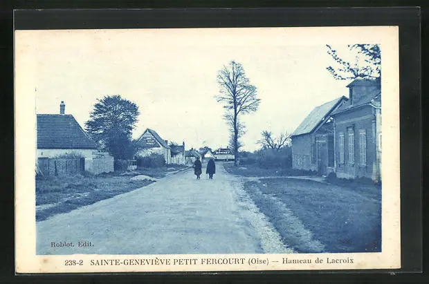 CPA Sainte-Geneviève Petit Fercourt, hamlet of Lacroix