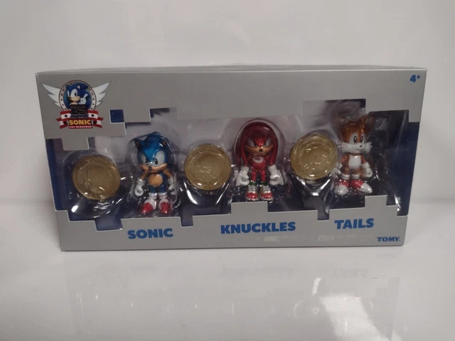 SONIC THE HEDGEHOG 25th Anniversary Sonic Knuckles Tails with coins ...