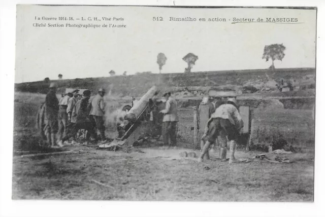 Militaire Guerre 1914 Rimailho En Action  Secteur De Massiges