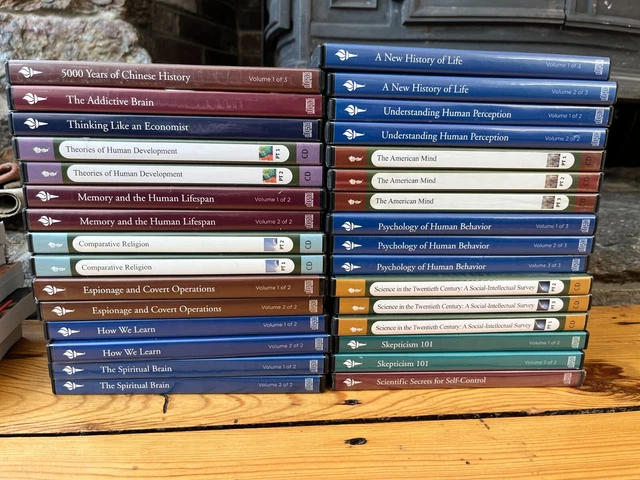 31 The Great Courses Lot 16 DVD Sets Human Religion Espionage Economist DVDs 101
