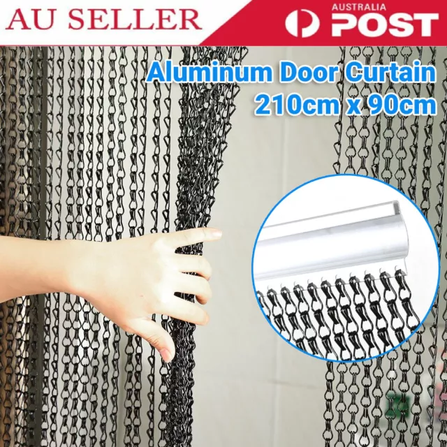 Aluminium Chain Strip Link Curtain Fly Pest Window Door Blinds Screen Control au