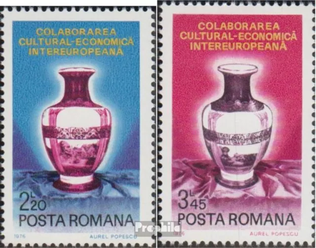 Rumania 3340,3341 (completa edición) nuevo con goma original 1976 entre europa