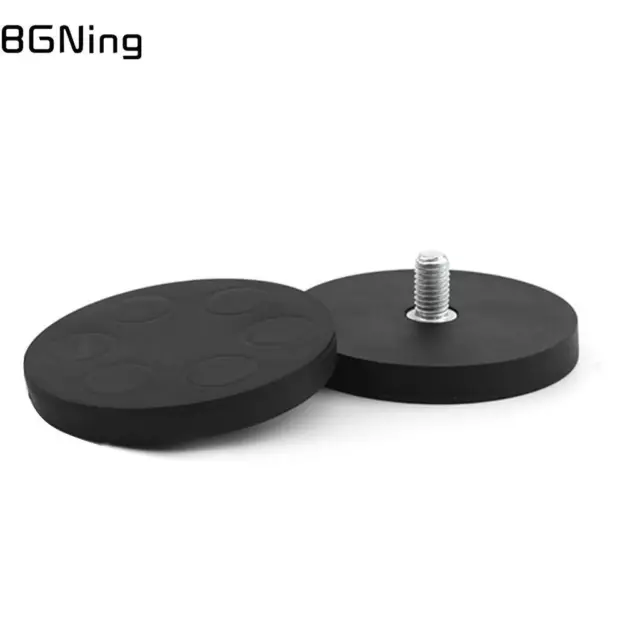 New 1x Strong Magnetic Magnet Round Rubber Coated Base D36mm 1/4 M4 M5 M6 Mount