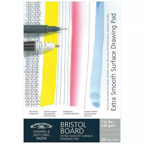 WINSOR & NEWTON Artists Pad - Bristol Board - Extra Smooth Surface - A5