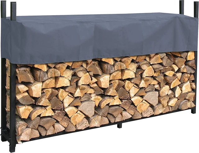 Scaffalatura in Metallo per Legna Da Ardere, 200 X 25 X 115 Cm, 0,8 M3, per Este