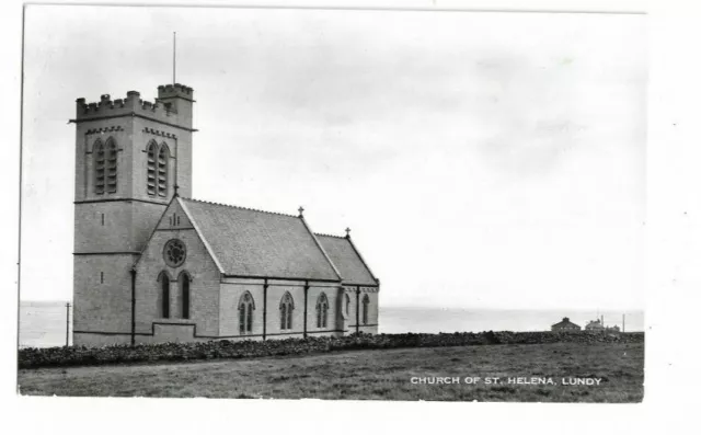 Church Of St Helen, Lundy Island, Devon, RP Postcard.