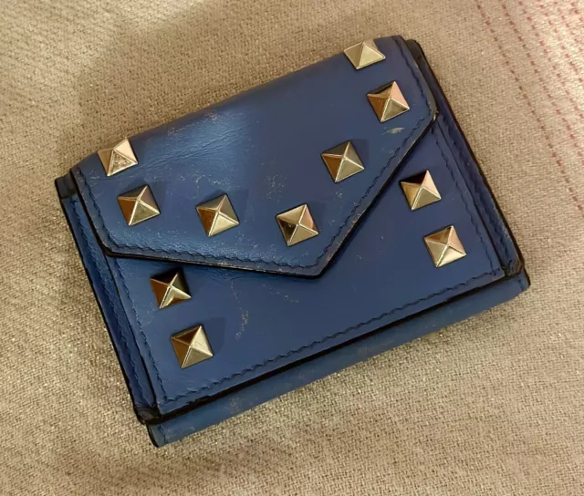 Valentino Garavani Mini Rockstud Compact Wallet