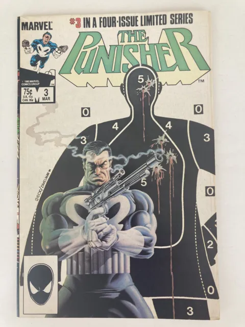 The Punisher Comic Book Limited Series #3 Marvel  1986