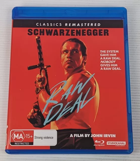 Raw Deal - Genuine Region B Blu-Ray 1986 Arnold Schwarzenegger Kathryn Harrold