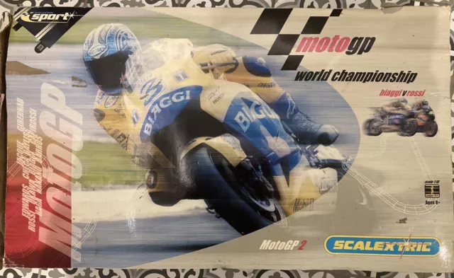 SCALEXTRIC MOTO GP set Biaggi V Rossi 60.00 PicClick UK