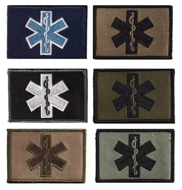 BuckUp Tactical Patch Hook Medic EMT Patches 2x3"