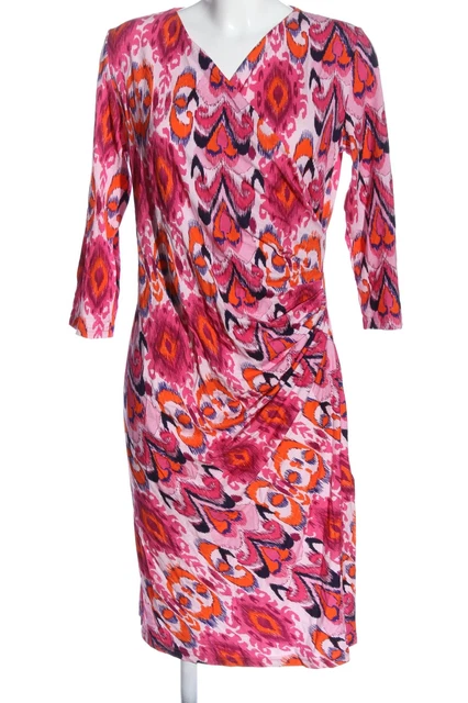 AIZZA Abito a maniche lunghe Donna Taglia IT 42 rosa-nero-rosso stile casual