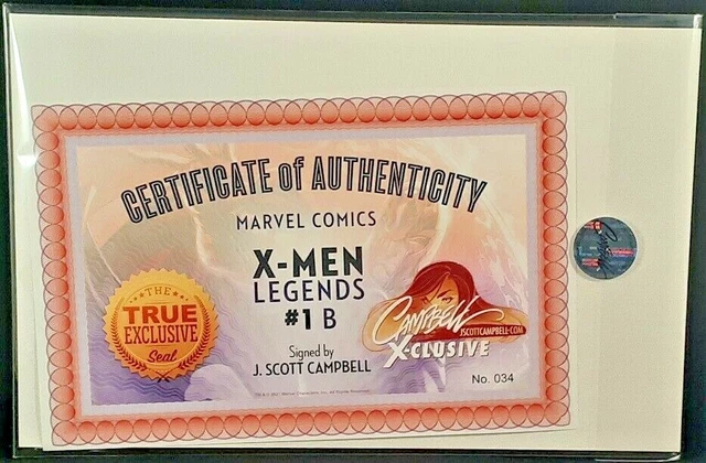 X-Men Legends #1 J Scott Campbell Exclusive Signed Magneto Variant Nm Wolverine 2