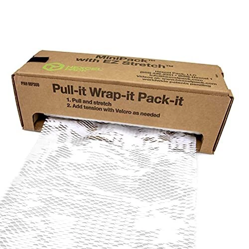 IDL Packaging Original HexcelWrap Honeycomb Packing Kraft Paper 15.25" x 300'...