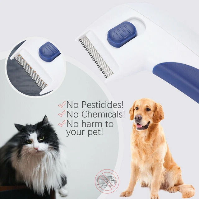 Anti Lice Flea Electric Comb Pet Head Lice Removal Killer Brush Treatment Tool 3