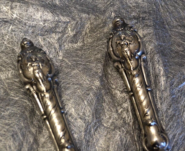 COUVERTS À SALADE argent art nouveau EUR 39,00 - PicClick FR