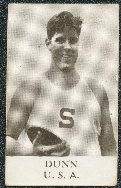 1936 Gordon Dunn Usa Discus Silver Medal Alfa Olympic Skylt Card #56