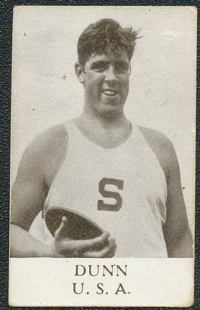 1936 Gordon Dunn Usa Discus Silver Medal Alfa Olympic Skylt Card #56