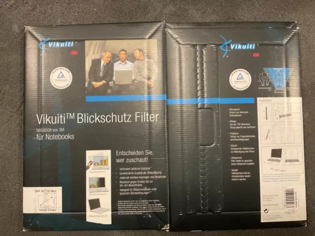 3M Vikuiti Blickschutz-Filter für Notebooks/Laptops (15“) und Flachbildschirme