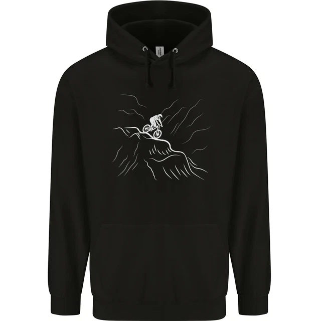 Downhill Mountain Biking Cycling Bike MTB Mens 80% Cotton Hoodie