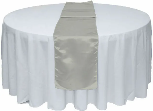 12"x108" Satin Table Runner Wedding Dinner Party Banquet Decor Tablecloth Linens