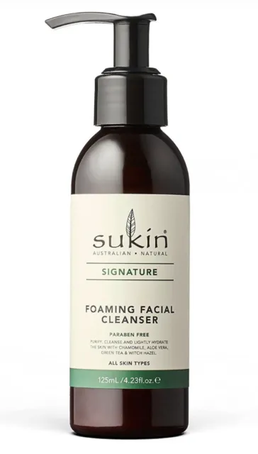 Sukin Foaming Facial Cleanser (Pump) 125ml New