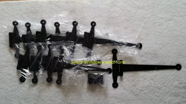 12" Strap Hinges /  Gate HEAVY DUTY (set of 12) Barn Door Shed Door Gate Storage