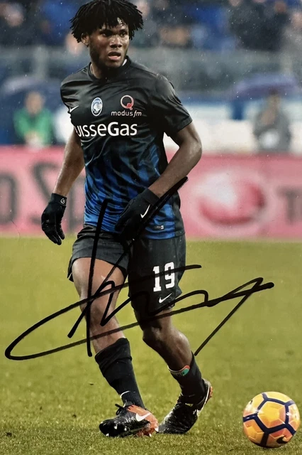 FRANCK KESSIE HAND Signed 6X4 Atalanta Photo PicClick UK