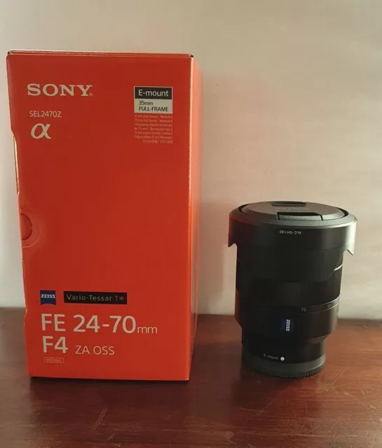 Objectif Sony Zoom 24-70mm F/4 Type E plein - Comme neuf