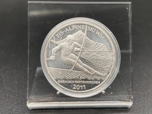 10 Euro 2011 - Fis Alpine Ski-Wm 2011 - Silber -  J.# 557 - Bankfrisch