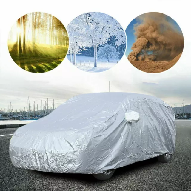 Large Waterproof Full Car Covers For SUV In Out Door Dust Rain Snow UV Resistant 3
