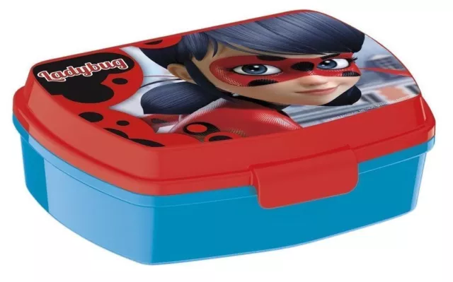 Ladybug Lunch Box Boîte Déjeuner Porte Manger Collation Sandwich École