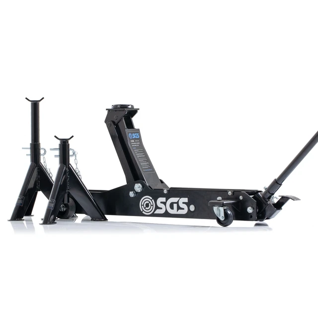 SGS 3 TON Long Reach Service Trolley Jack with 6 Ton Heavy Duty Axle