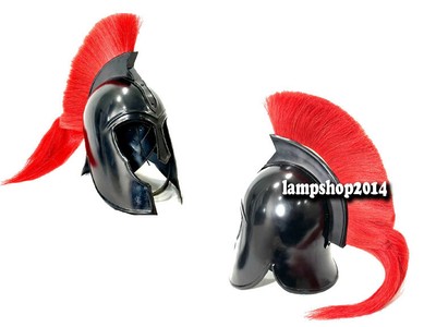 Trojan Médiévale Knight Troy Crusader Armor Trojan Noir Dodu Casque Ha 