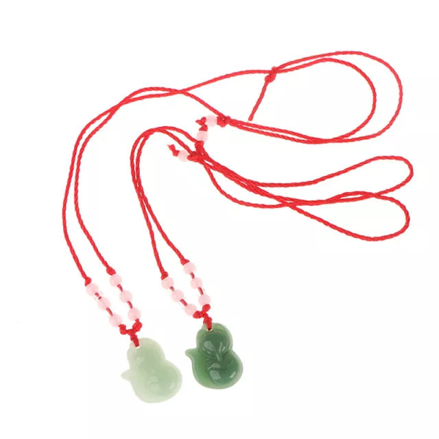 Imitation Jade Gourd Pendant Necklace Fashion Chinese Accessories Charm Jewe-ou