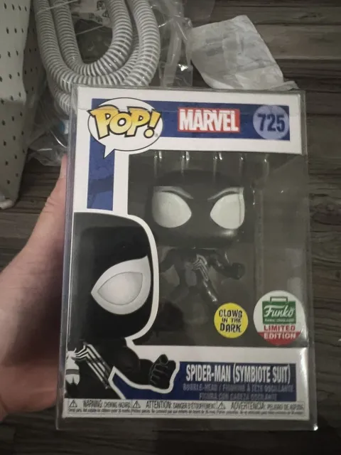 Funko Pop! Marvel: Spider-Man (Symbiote Suit) GID Funko Limited Edition #725 NIB